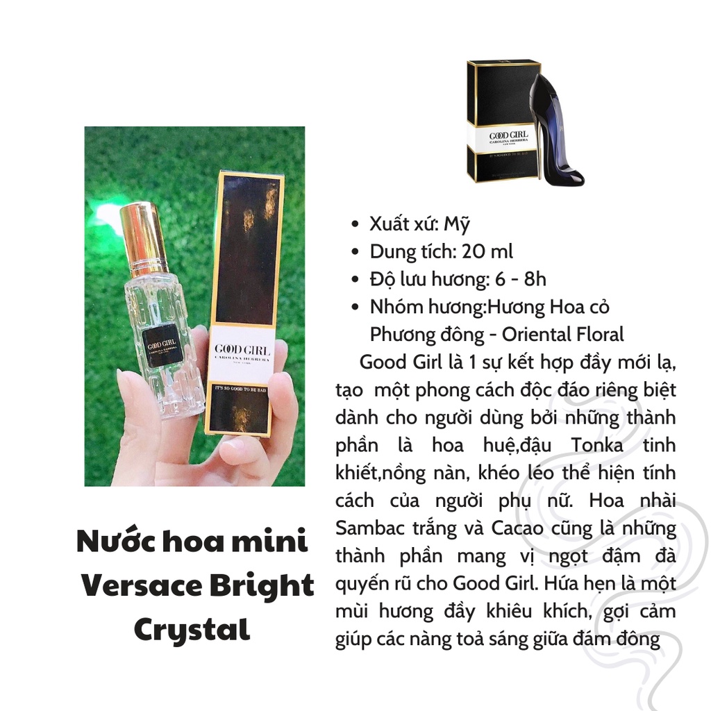 Nước hoa chiết mini dạng xịt 20ml