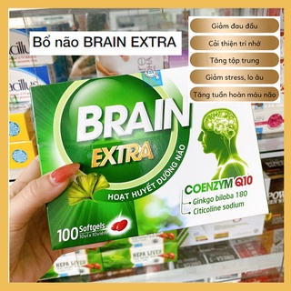 Viên uống hoạt huyết dưỡng não Brain Extra hộp 10 vỉ x 10 viên