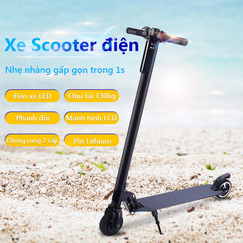 OT106- Xe Scooter xe trượt điện mini có thể gấp thanh thiếu niên nam nữ đi làm đi học tiện lợi vinhthuan.shop