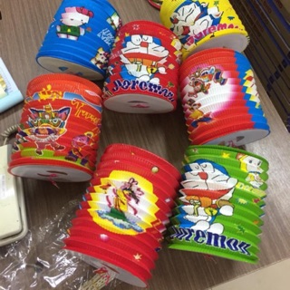 50 lồng đèn hình trụ size lớn - lồng đèn trung thu giấy