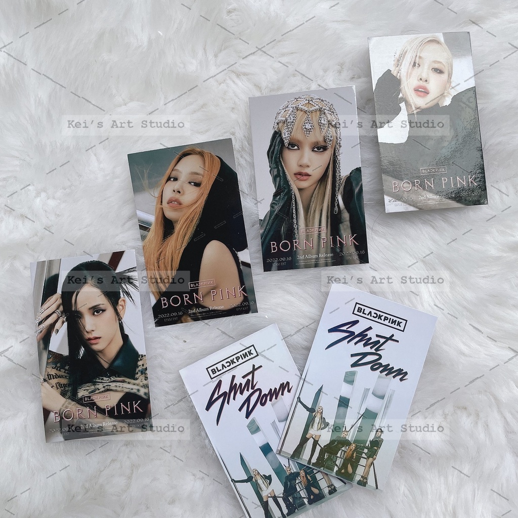BLACKPINKPINK - PINK VENOM, SHUTDOWN: Card MV, Card rare scan, Card Rosé Lệ...