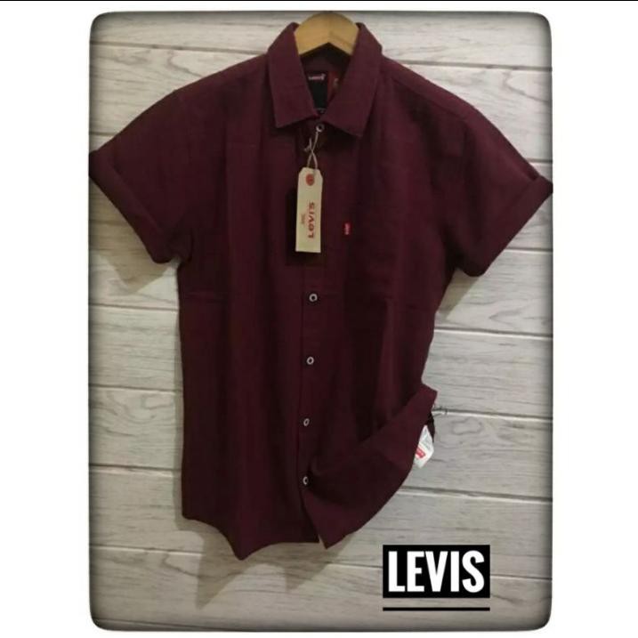 LEVIS Áo Sơ Mi COTTON Nhập Khẩu Nhật Bản Ngắn Toàn Bộ Cho Nam Nhập Khẩu Từ Nhật Bản