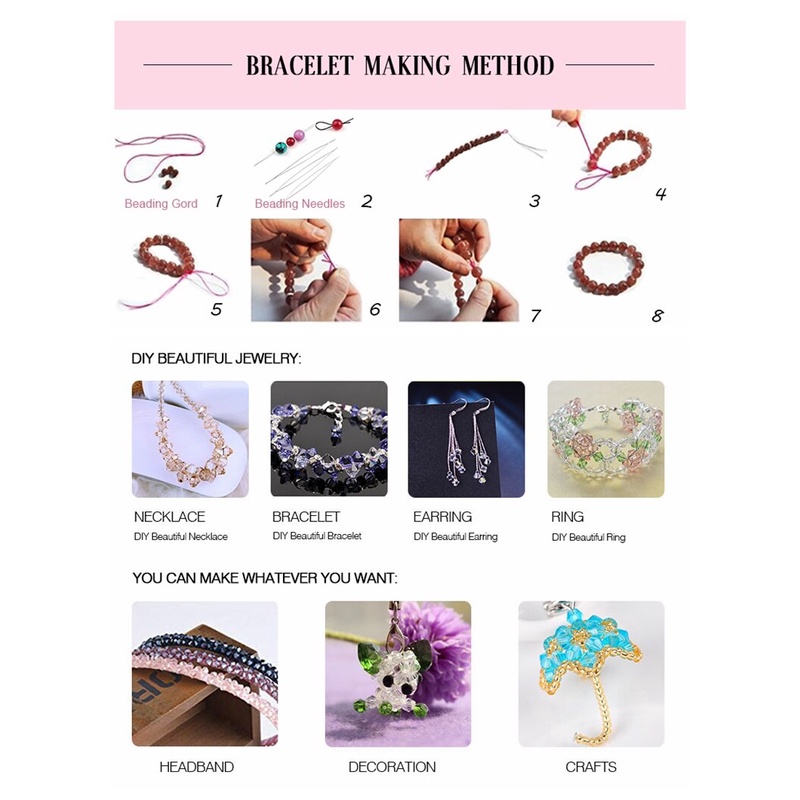 Set 10 Hạt Pha Lê Bán Cầu 6mm Tự Làm Trang Sức c-5