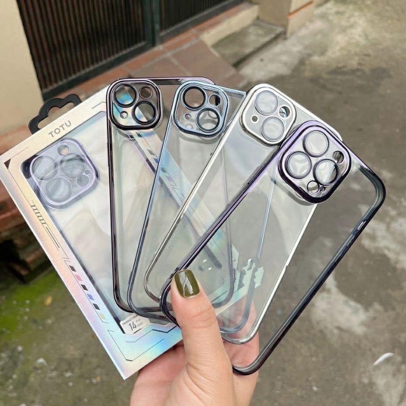 5 MÀU THEO MÁY  14 | 14 PRO  | 14 PLUS | 14 PRO MAX - ỐP CHÍNH HÃNG TOTU VIỀN MÀU KHOE MÁY BẢO VỆ CAMERA SILICON