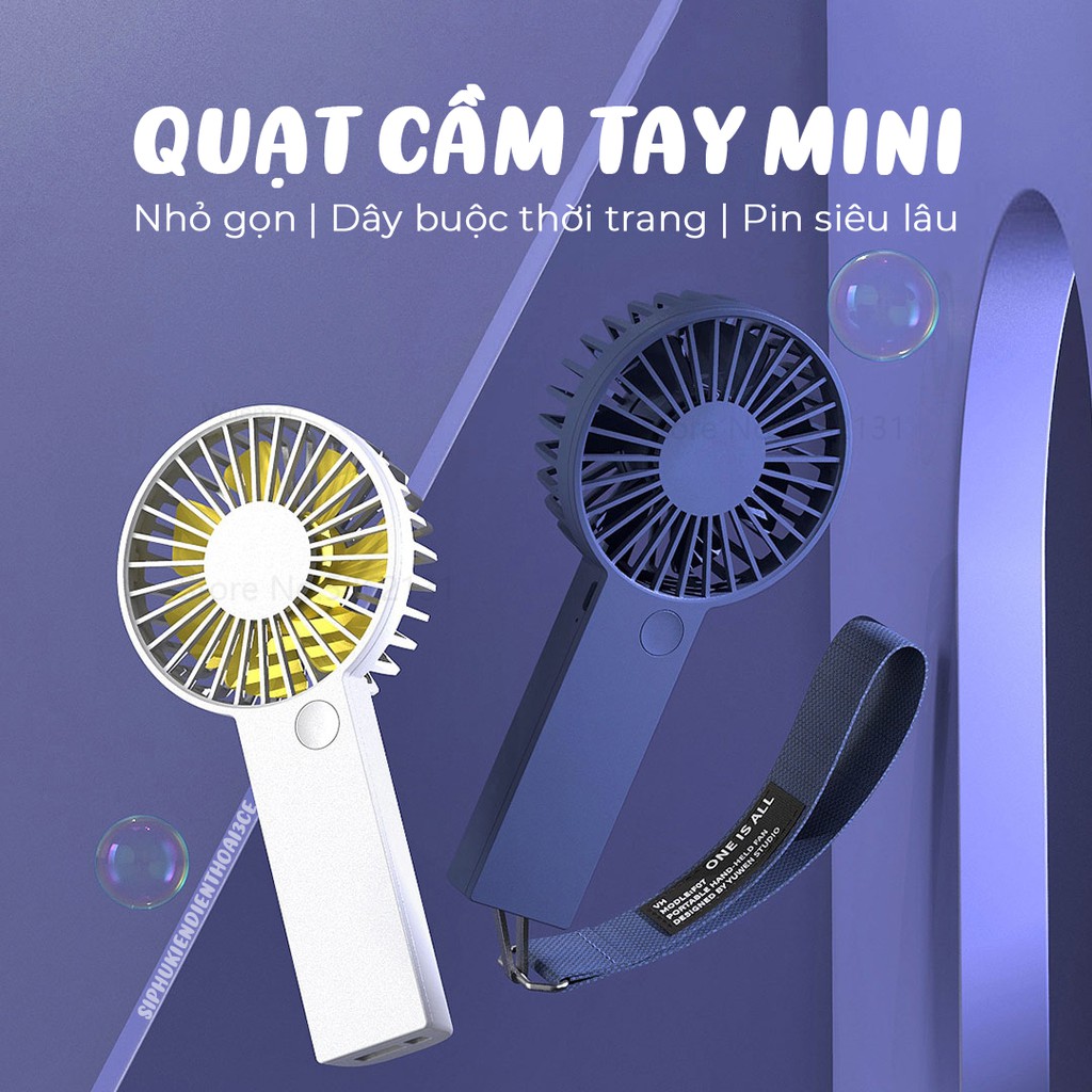 Quạt Mini Cầm Tay  XiaoMi VH, Quạt Tích điện xiaomi VH công suất  lớn, 1500mAh_F07 Có dây đeo | BigBuy360 - bigbuy360.vn
