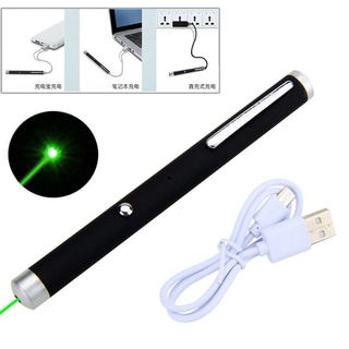 Bút laze sạc usb 532nm < 1mw màu xanh lá