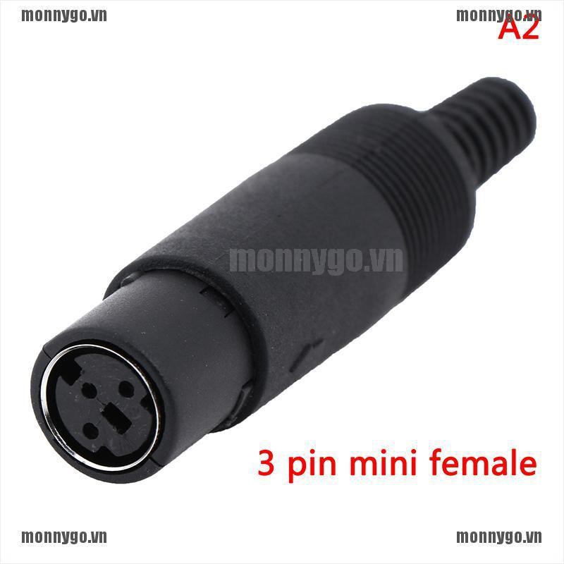 Đầu Nối Giắc Cắm DIN Mini 3 / 4 / 5 / 6 / 7 / 8 PIN Chuyên Dụng