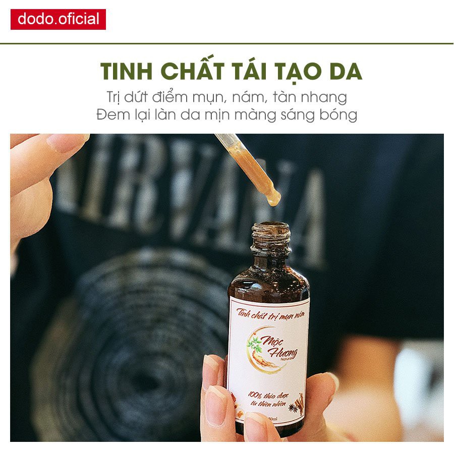 100% Thảo Dược Tinh Chất Giúp Tái Tạo Mộc Hương Natural - Hỗ Trợ Cải Thiện Mụn - Nám - Tàng Nhang - Sẹo Rỗ