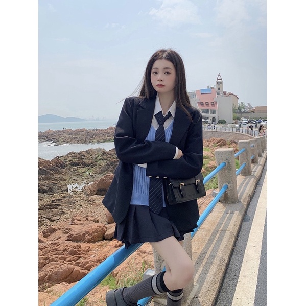 TKLIHN Set VEST Ulzzang HỌC SINH SINH VIÊN phong cách Hàn Quốc 2022