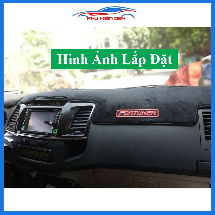 Thảm taplo Fortuner 2009-2010-2011-2012-2013-2014-2015-2016 chống nắng nóng làm mát xe mở rộng tầm nhìn