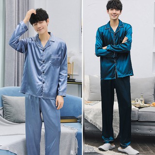 Bộ đồ ngủ nam  Pijama phi bóng viền đen Kymisexy