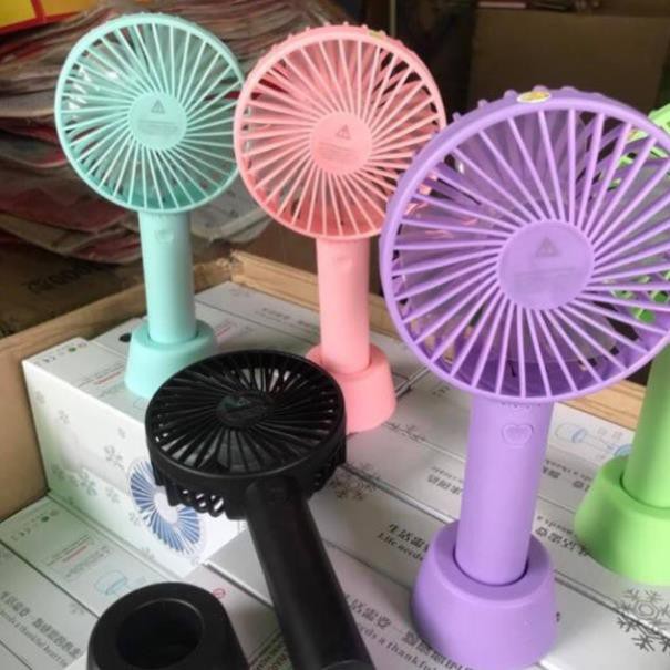 Quạt mini tích điện cầm tay có đế để bàn - để điện thoại siêu hot | BigBuy360 - bigbuy360.vn