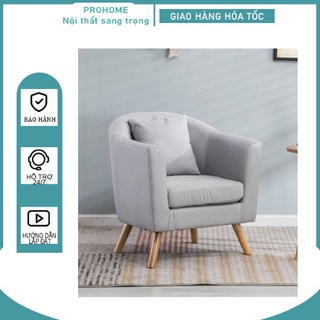 Ghế sofa nỉ Hiện đại sang trọng Ghế Đơn sofa tiện ích cao cấp đa năng GSF005