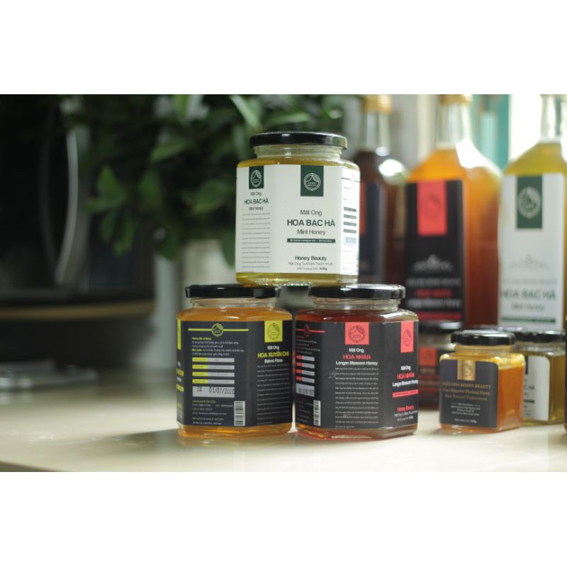Mật ong nguyên chất hoa Xuyến Chi Tây Nguyên ❤️FREESHIP❤️ cao cấp Honey Beauty 500ml có bảo hành