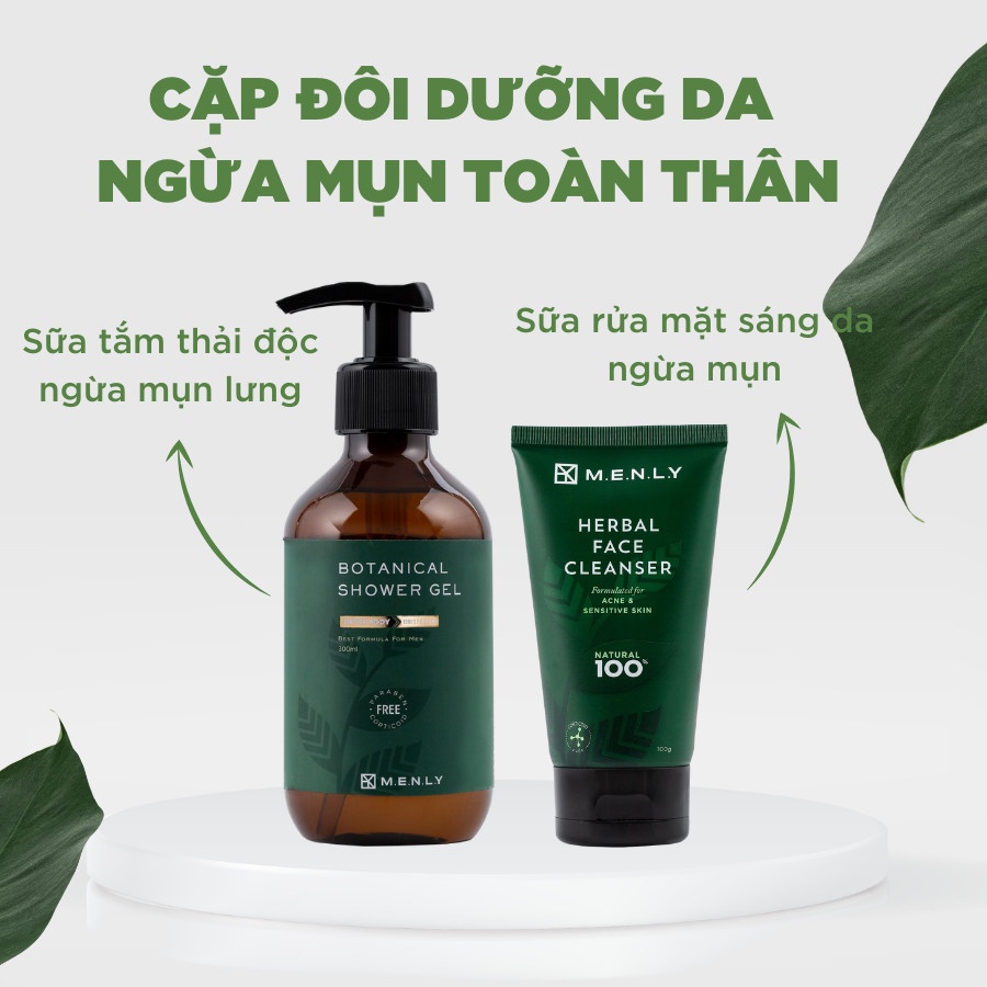 Bộ đôi làm sạch toàn diện cho nam Menly