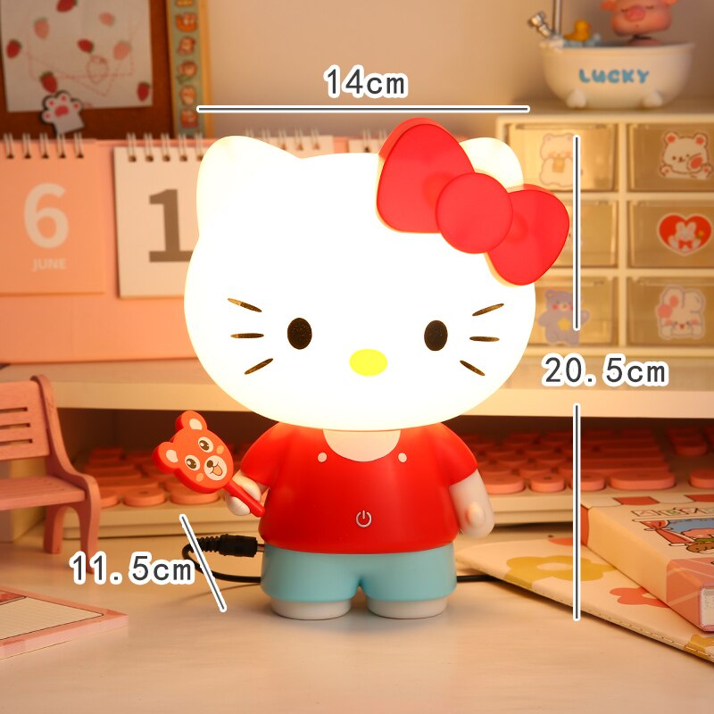 Đèn Ngủ 3 Tốc Độ Điều Chỉnh Được Hình Hello Kitty Dễ Thương Dành Cho Trang Trí Nhà Cửa