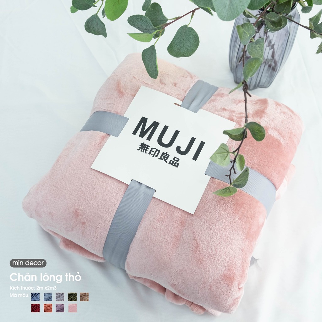 (Live) Chăn Lông Thỏ ☀️FREESHIP☀️ Chăn Lông Tuyết Muji ULTIMATE BLANKET - Chăn Hè Thu Đông Cao Cấp