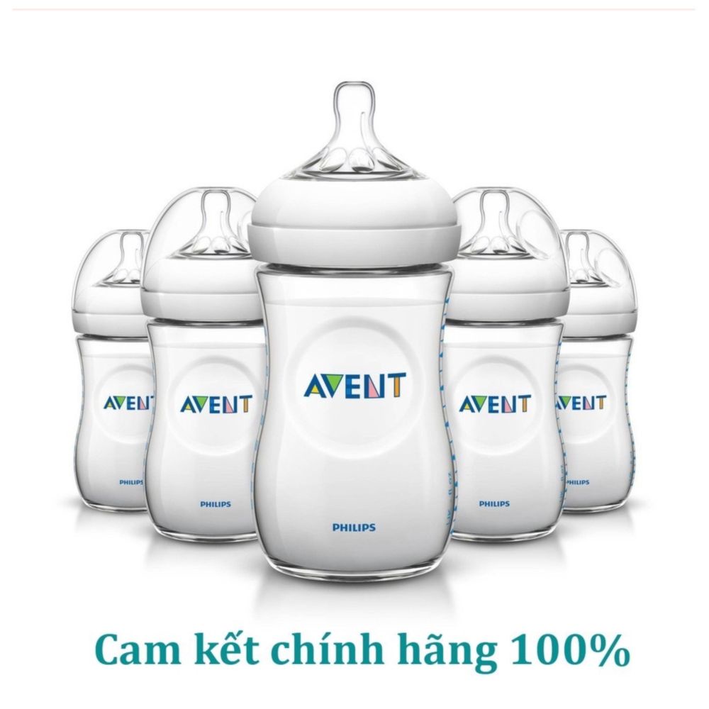 Free Ship  Bình sữa Philips Avent Natural 125 260ml được chọn núm [CAM KẾT BÁN GIÁ GỐC - HÀNG CHÍNH HÃNG]