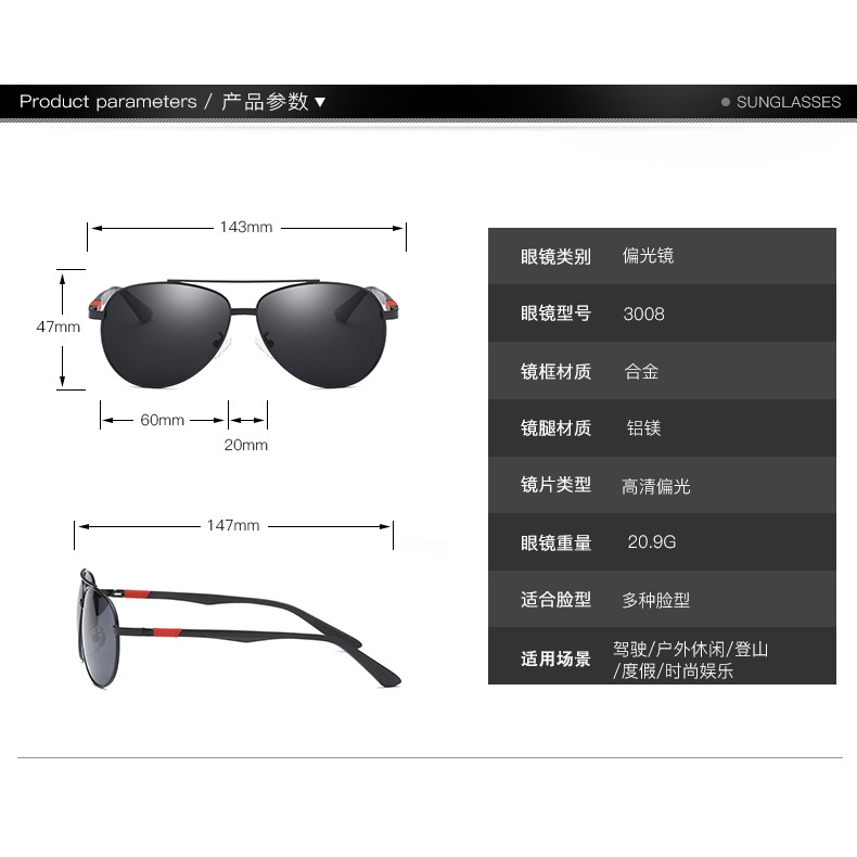 Kính Mát Phân Cực Chống Tia Uv400 | BigBuy360 - bigbuy360.vn