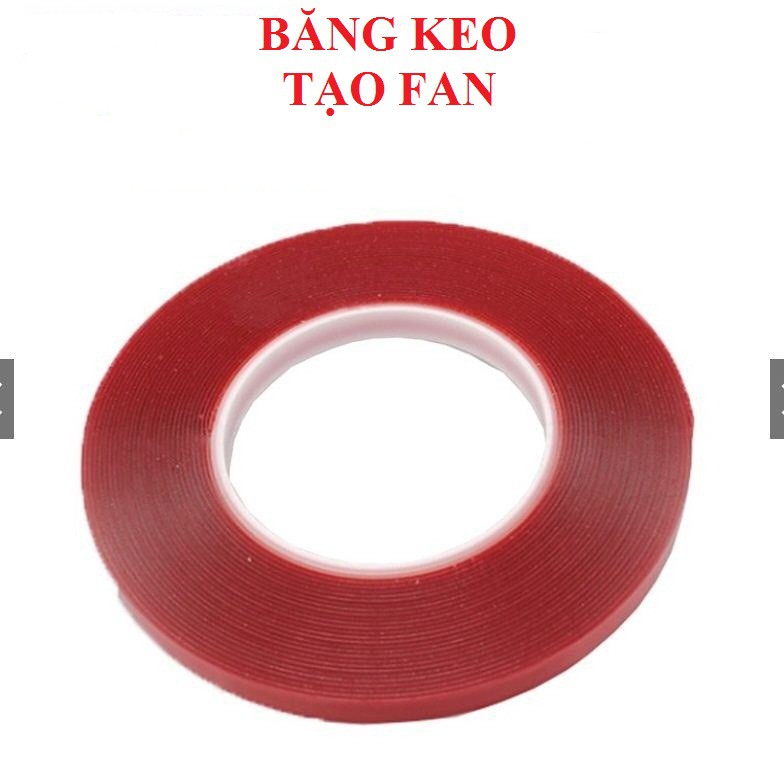 Băng Keo Tạo Fan Mi,Keo Đỏ 2 Mặt, Băng Dính Tạo Fan Volume,Dụng Cụ Tạo Fan Volume