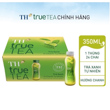 Trà Xanh Vị Chanh Tự Nhiên TH True Tea 350ml