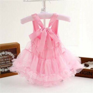 Váy body xòe phối voan điệu đà cho bé gái
