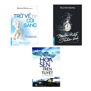 Sách - Combo 3 cuốn hoa sen trên tuyết + trở về từ cõi sáng + muôn kiếp nhân sinh Tập 1 (Khổ lớn)
