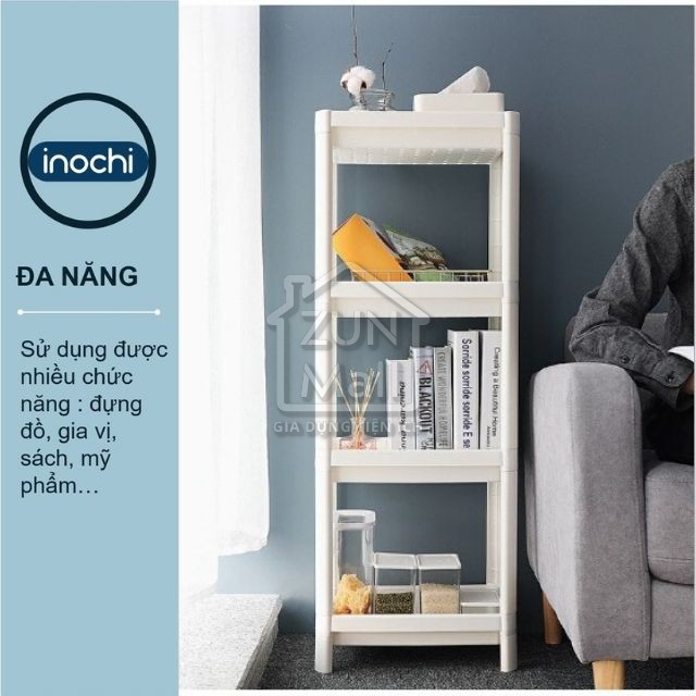 Kệ Đa Năng 4 Tầng Inochi Bằng Nhựa - Dùng Để Đựng Gia Vị Nhà Bếp Đựng Đồ Thực Phẩm Hoặc Làm Giá Để Đồ Nhà Tắm Phòng Ngủ