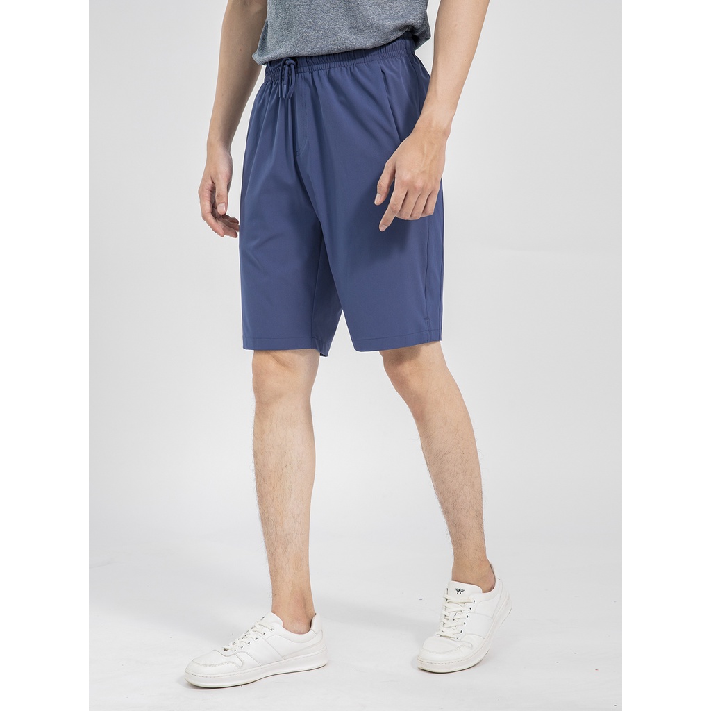 Quần short nam Aristino ASO028S1 dáng reguler fit , cạp chun, chất thể thao, túi 2 bên