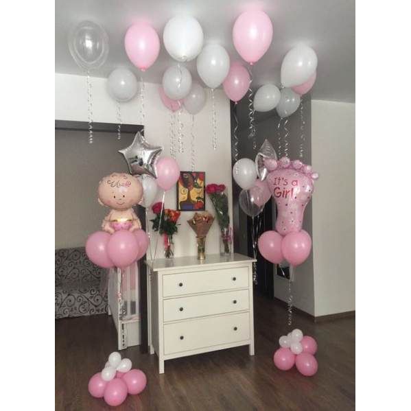 Vỏ Bóng Hồng Da Và Trắng Size 30cm (10 vỏ)