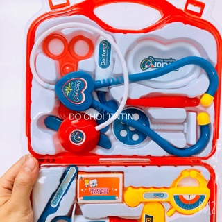 (kami24) ( HTT01 ) [SIÊU ĐẸP-LOẠI TỐT] Đồ chơi va li bác sỹ (ĐỎ-XANH-HỒNG)