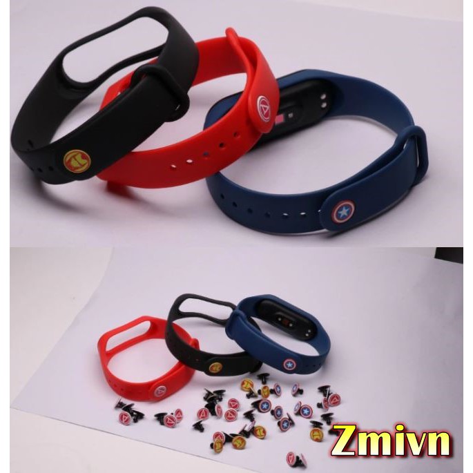 Combo 3 nút Evengers Xiaomi miband 2/3/4