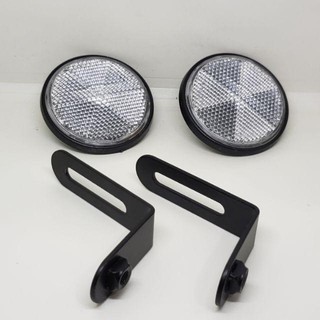 Bộ 2 mắt mèo phản quang kèm pat sắt sau- k2