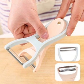 Dụng cụ bào vỏ rau củ quả dao nạo vỏ dao bào sợi 2in1 bào thép - dao bào 88158