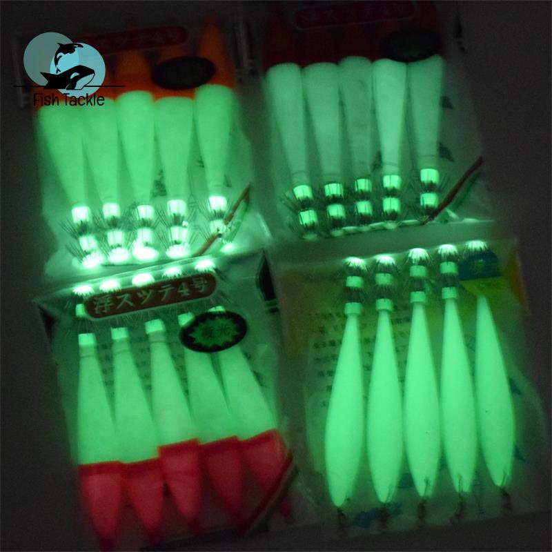 Mồi Câu Cá Giả Hình Mực Dạ Quang 4.0#