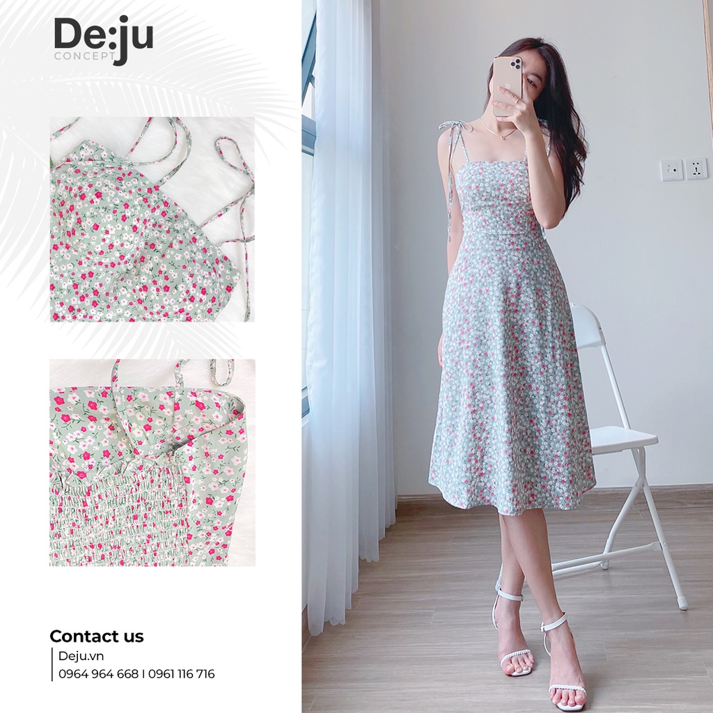 Váy Maxi 2 Dây Mút Ngực Có Chun Lưng Màu Xanh, Dây Cột Eo Sau Siêu Xinh Có Ảnh Thật Kèm Video
