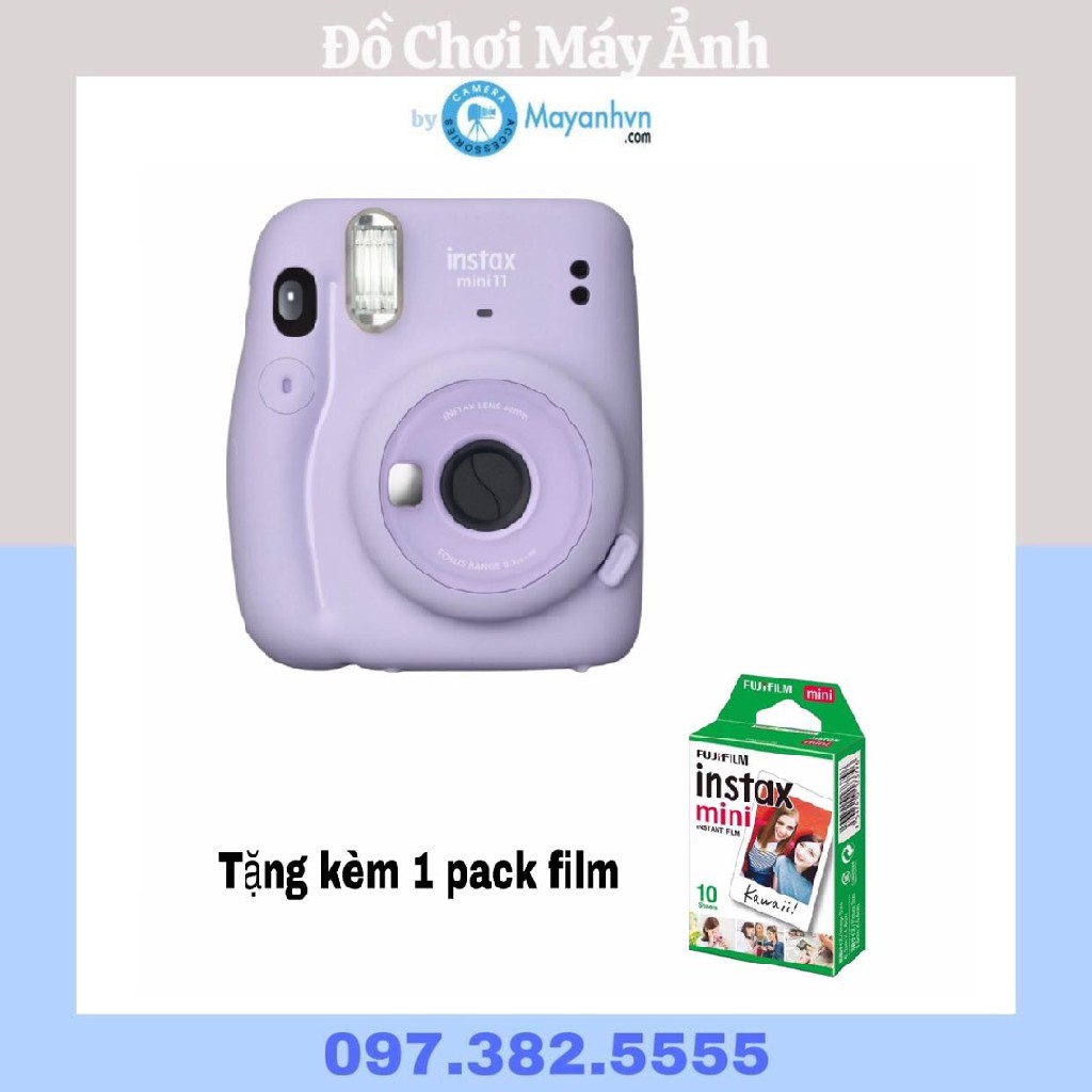 [Mã ELTECHZONE giảm 6% đơn 500K] Máy ảnh chụp lấy ngay Fujifilm Instax mini 11 - Hàng chính hãng