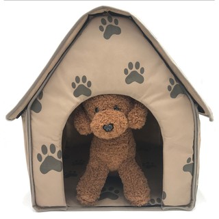 Nhà cho thú cưng - họa tiết dấu chân cún xinh xắn