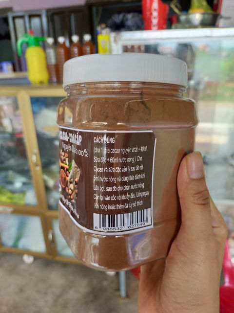 Hộp 500g BỘT CA CAO ĐĂKLĂK NGUYÊN CHẤT