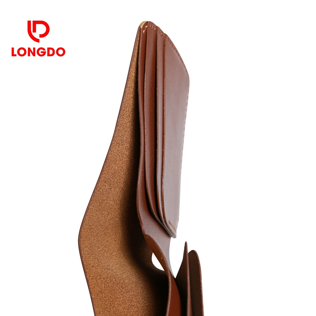 Ví nam da thật - Cam kết 100% da bò thật - Bảo hành 5 năm - Thương hiệu uy tín Longdo Leather - B04