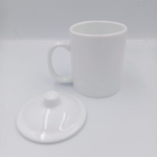 Cốc sứ trắng bát tràng cao cấp có nắp