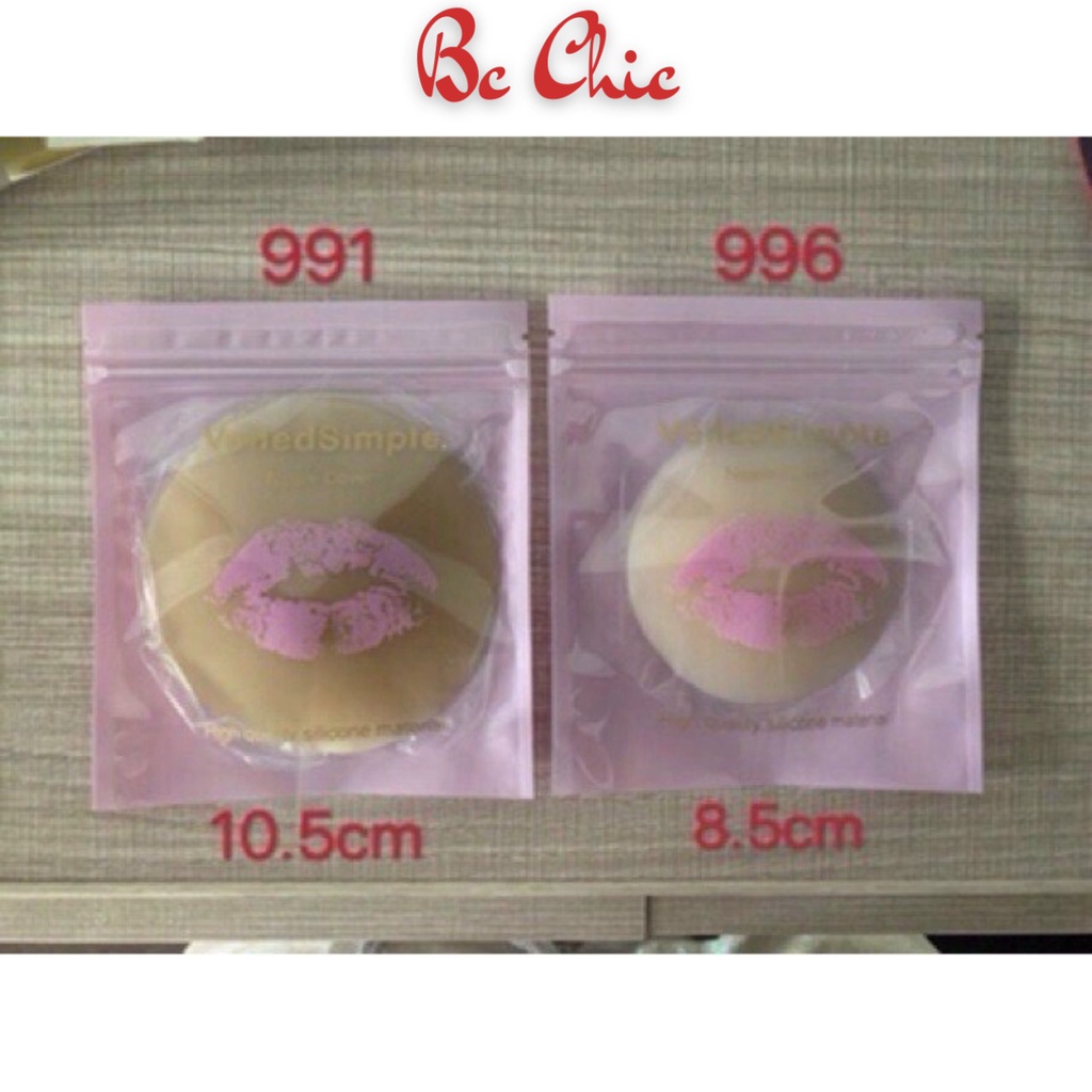 Miếng Dán Ngực , Miếng dán ti tàng hình siêu dính không thấm nước 991, 996 BC_CHIC LINGERIE