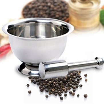 Bộ Cối Chày làm bằng inox 304 đường kính 17cm dùng để giã thức ăn, giã cua chống nấm mốc