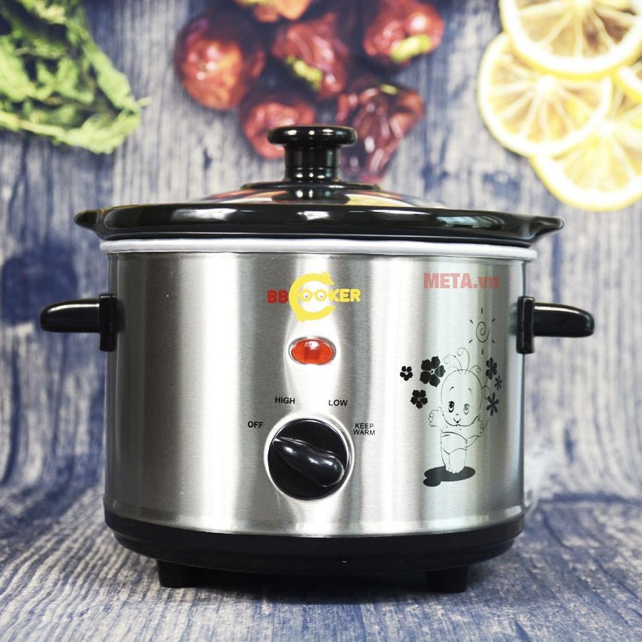 Nồi nấu cháo chậm cho bé BBCooker, chính hãng 0.7L~3.5L, bảo hành 12 tháng