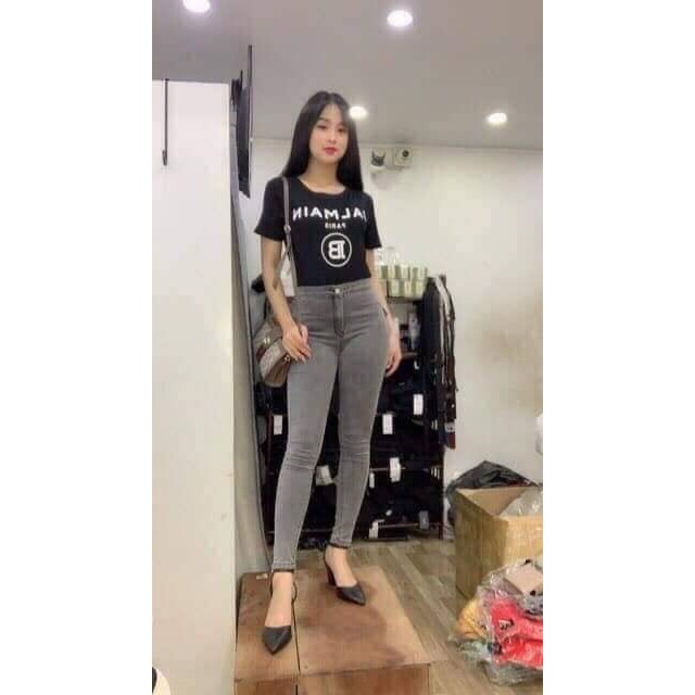 Quần Jean Giấy Trơn Siêu Co Giãn - COLLY