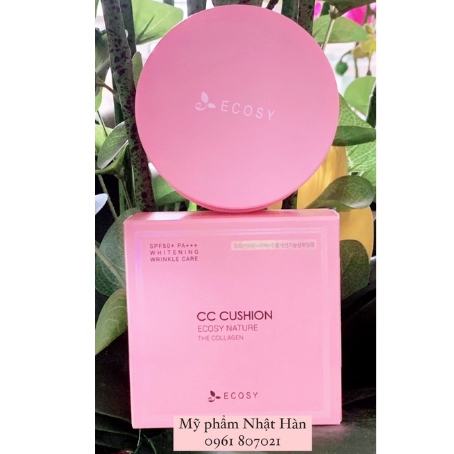 Phấn nước Ecosy Nature CC Cushion The Collagen Chính Hãng Hàn Quốc