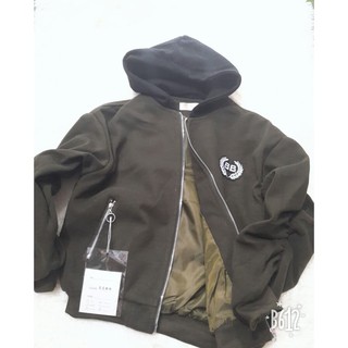 Bomber dạ có mũ (hàng Quảng Châu cao cấp)