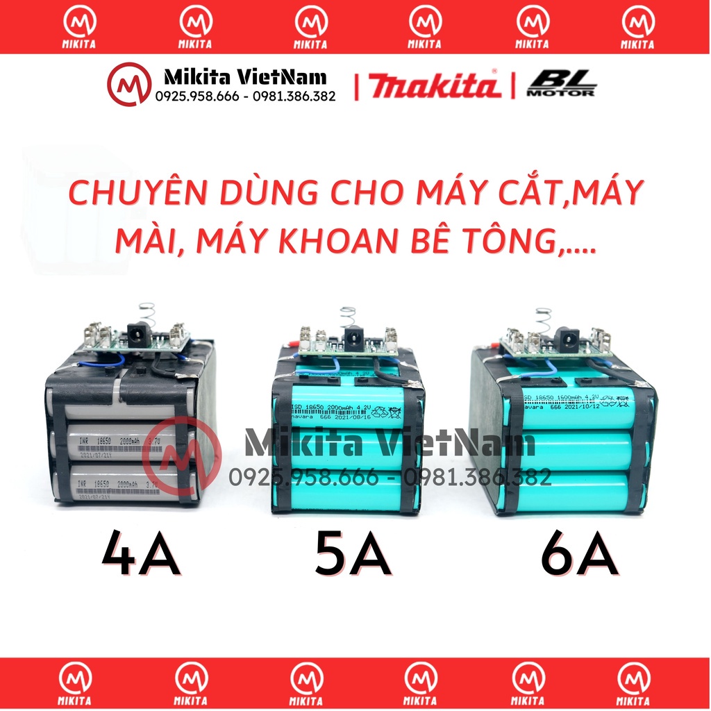 Pin MAKITA 15 Cell 21v Đóng Sẵn Bảo Hành Lỗi Đổi Mới Trong 6 Tháng