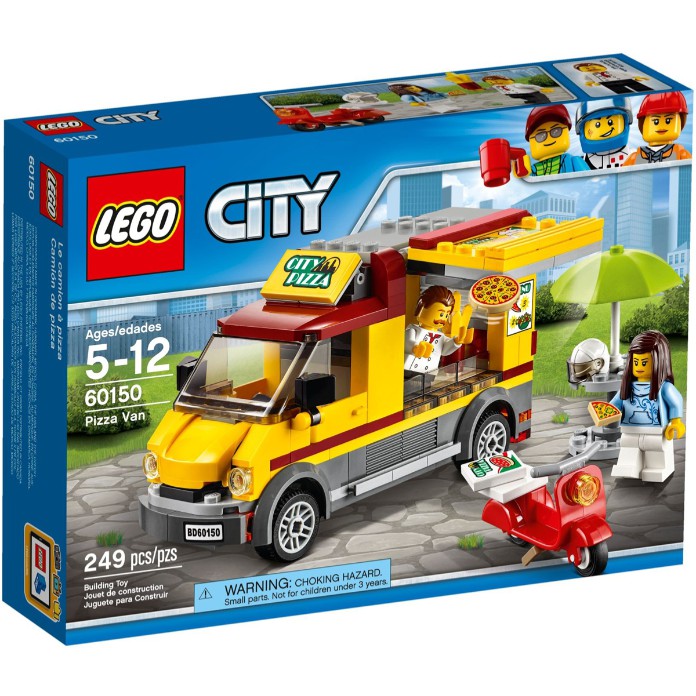 Lego City 60150 - Pizza Van - Bộ xếp hình Lego Xe bán bánh pizza