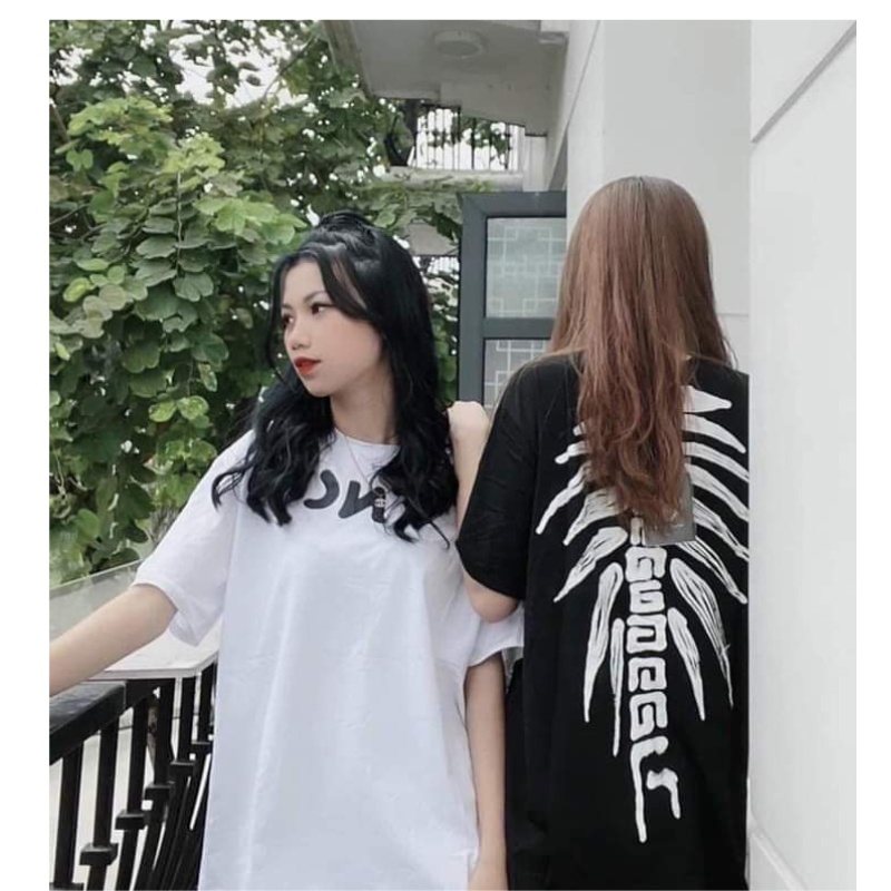 Áo thun tay lỡ nam nữ, áo phông unisex form rộng chất cotton mát mịn thấm hút mồ hôi in hình Hoạt Hình